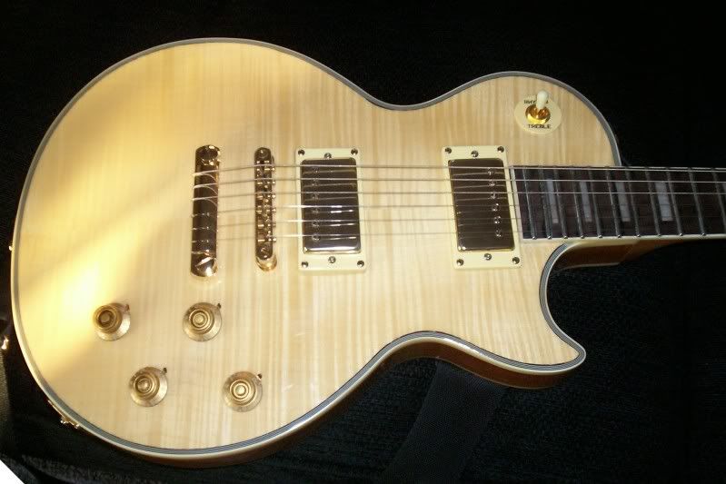 Les Paul Custom With Cream Plastics Epiphone Electrics Gibson